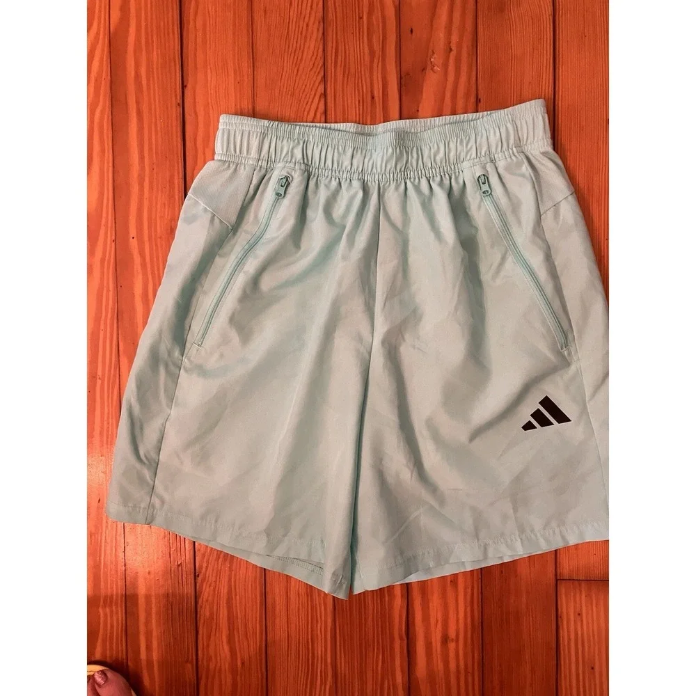 Adidas Aeroready Training Shorts Size Small S‎ Logo Mint Green activewear